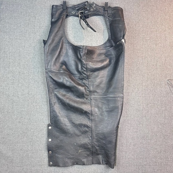 Wilsons Leather Other - Open Road Wilsons Leather Motorcycle Chaps Size L Black Biker‎ Riding